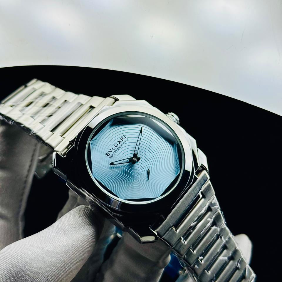 Bvlgari Octo OffWhite Dial Stainless Steel Watch