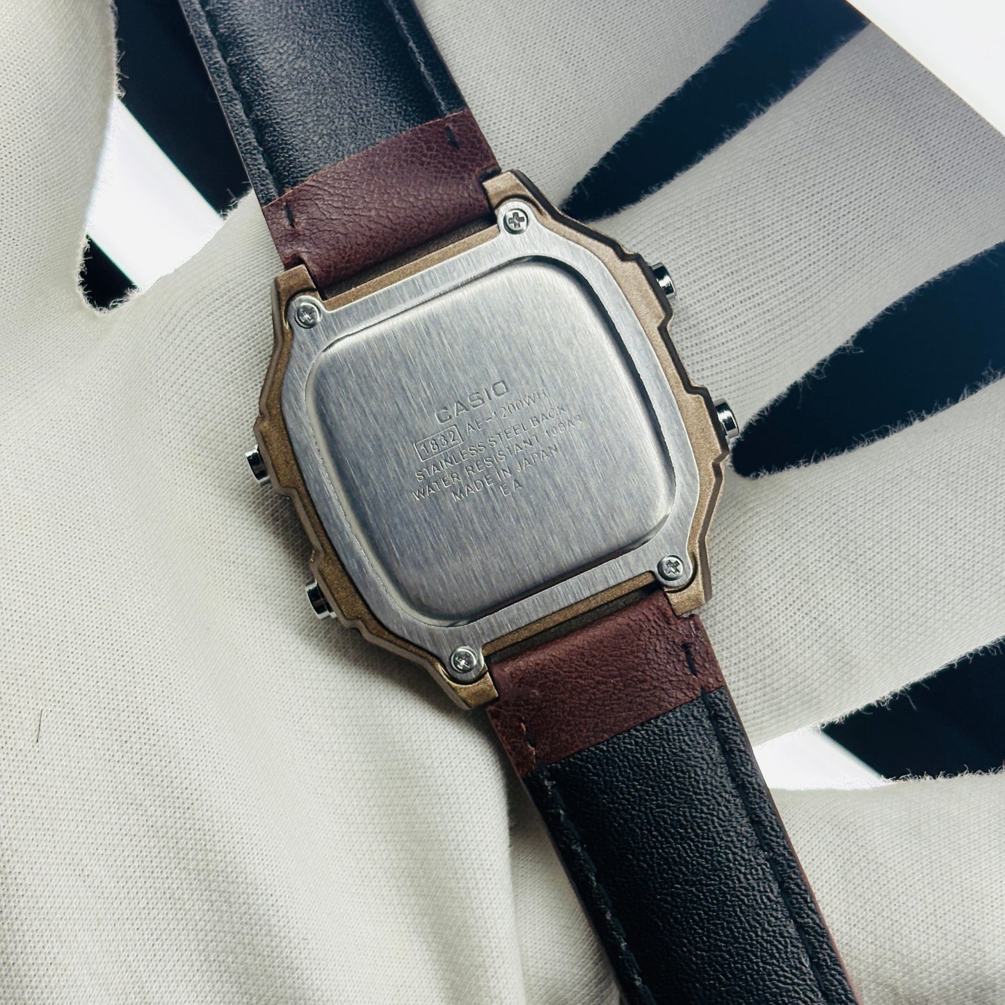 Casio World Time "Royale" – Silver & Black