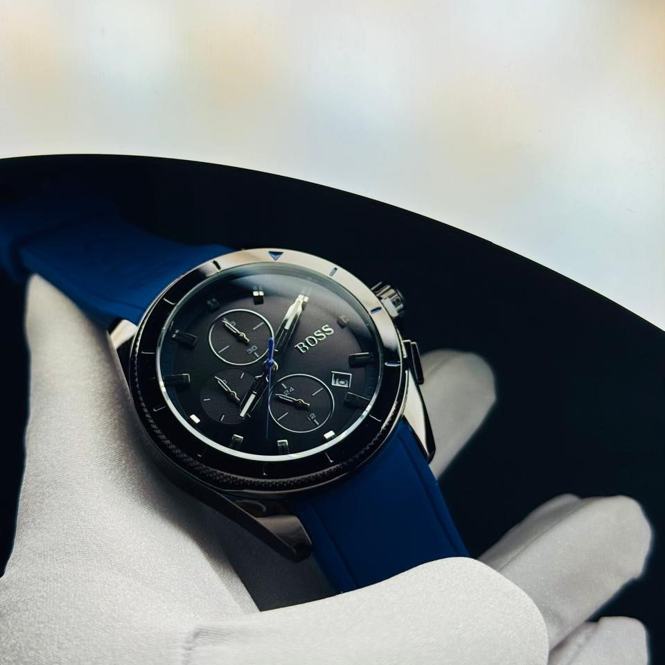 Boss Black Dial Black Strap