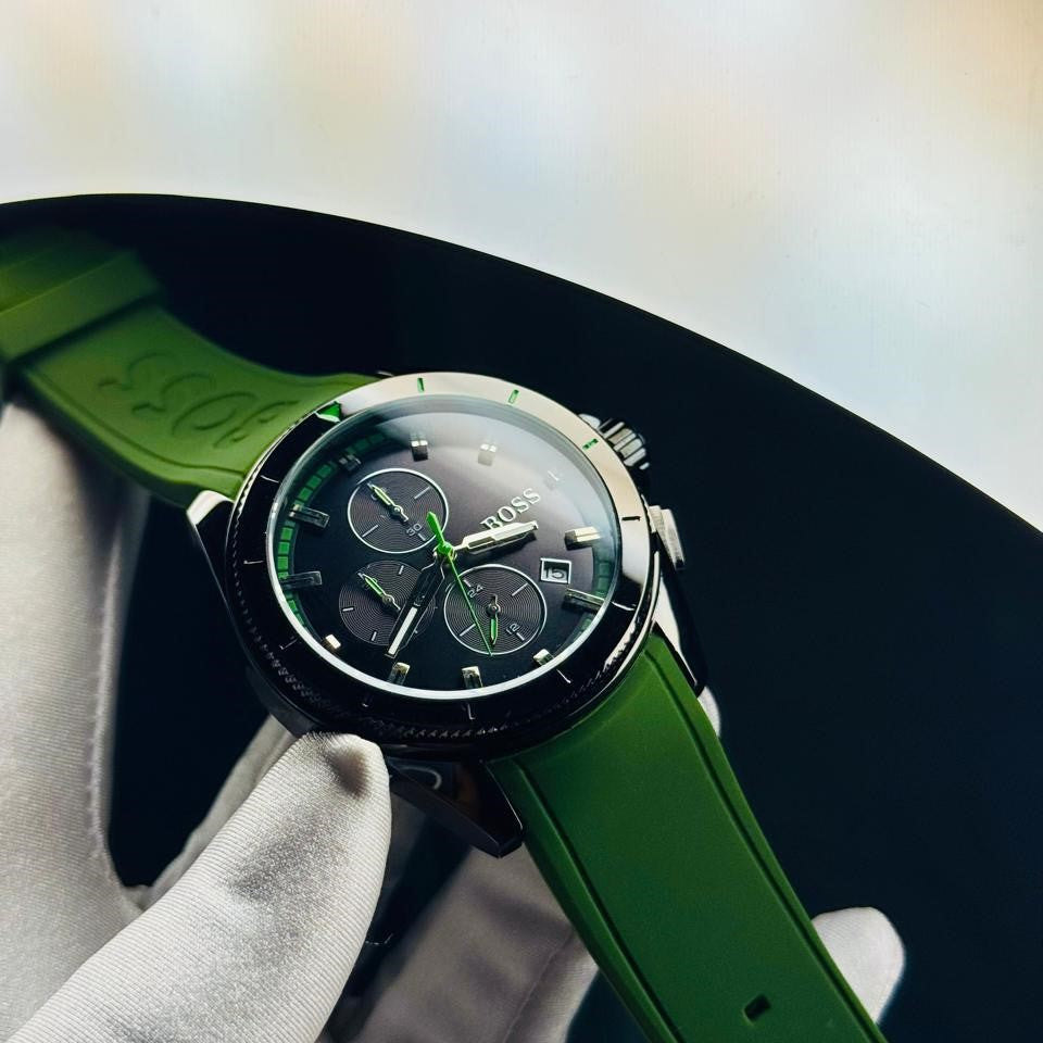 Boss Black Dial Black Strap