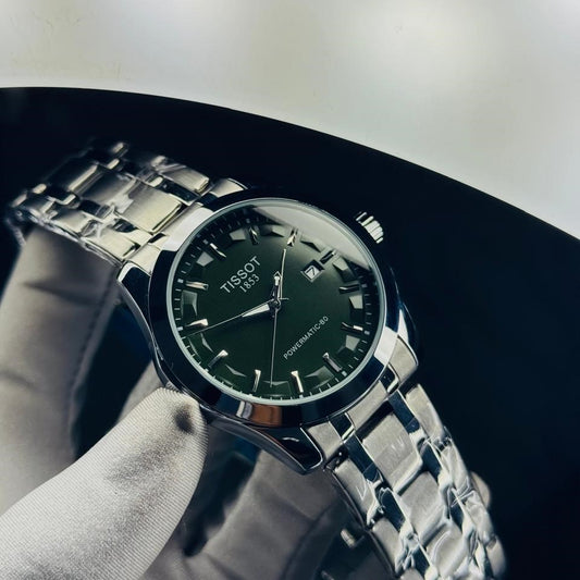 Tissot Powermatic 80 SkyDeep Green Stainless Steel Watch