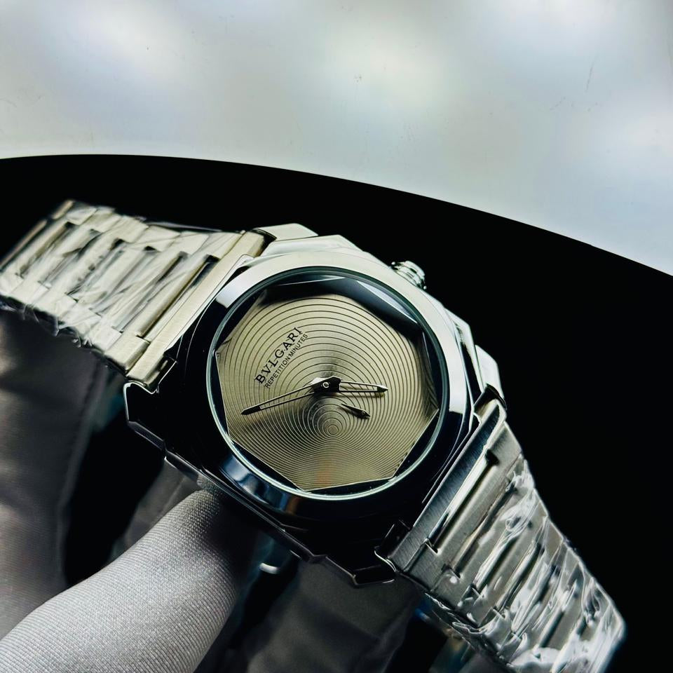 Bvlgari Octo OffWhite Dial Stainless Steel Watch