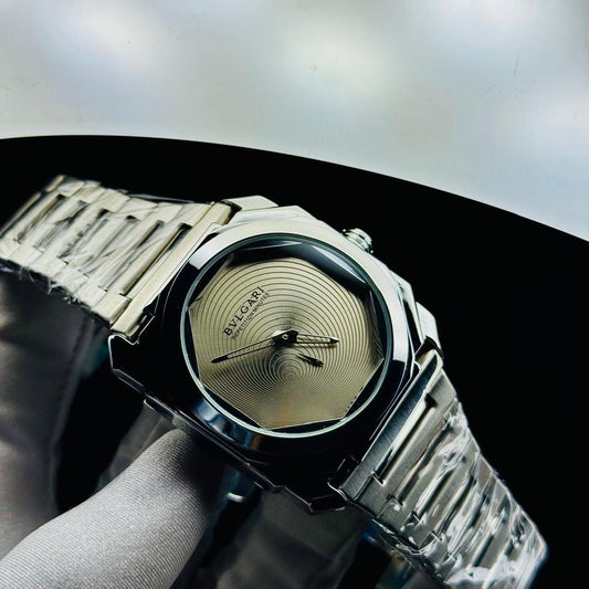 Bvlgari Octo OffWhite Dial Stainless Steel Watch