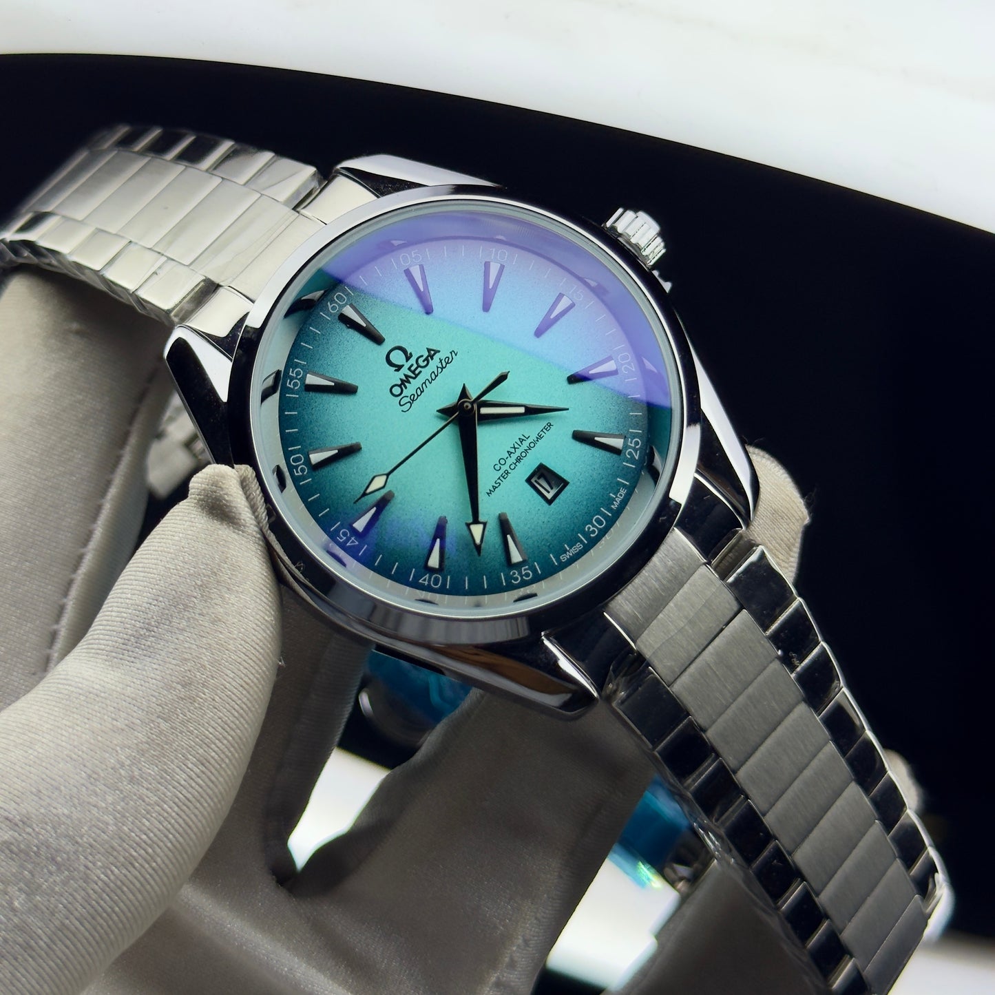 Omega Seamaster Aqua Terra Sky Blue – Quartz Edition