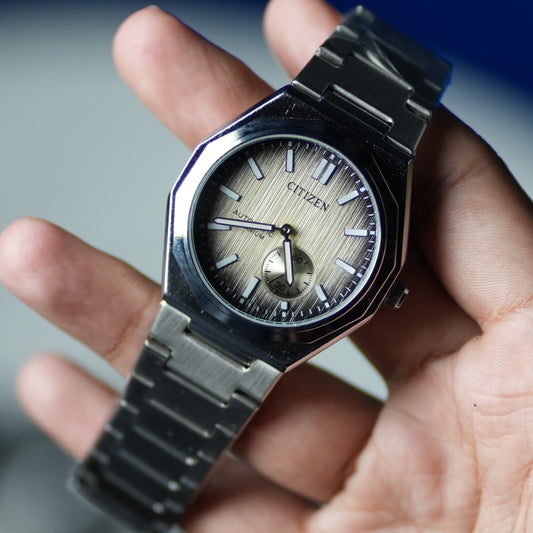 Citizen Automatic Titanium Edition – Textured Dial with Small Seconds Subdial