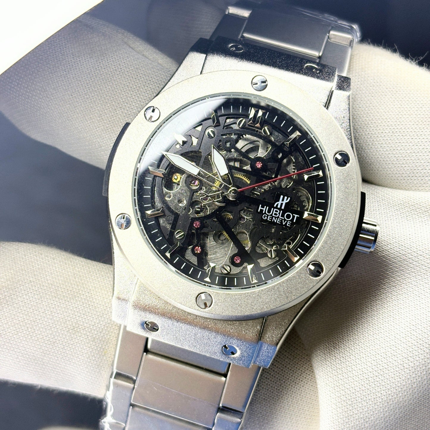 Hublot Classic Fusion Skeleton –Stainless Steel Strap Edition