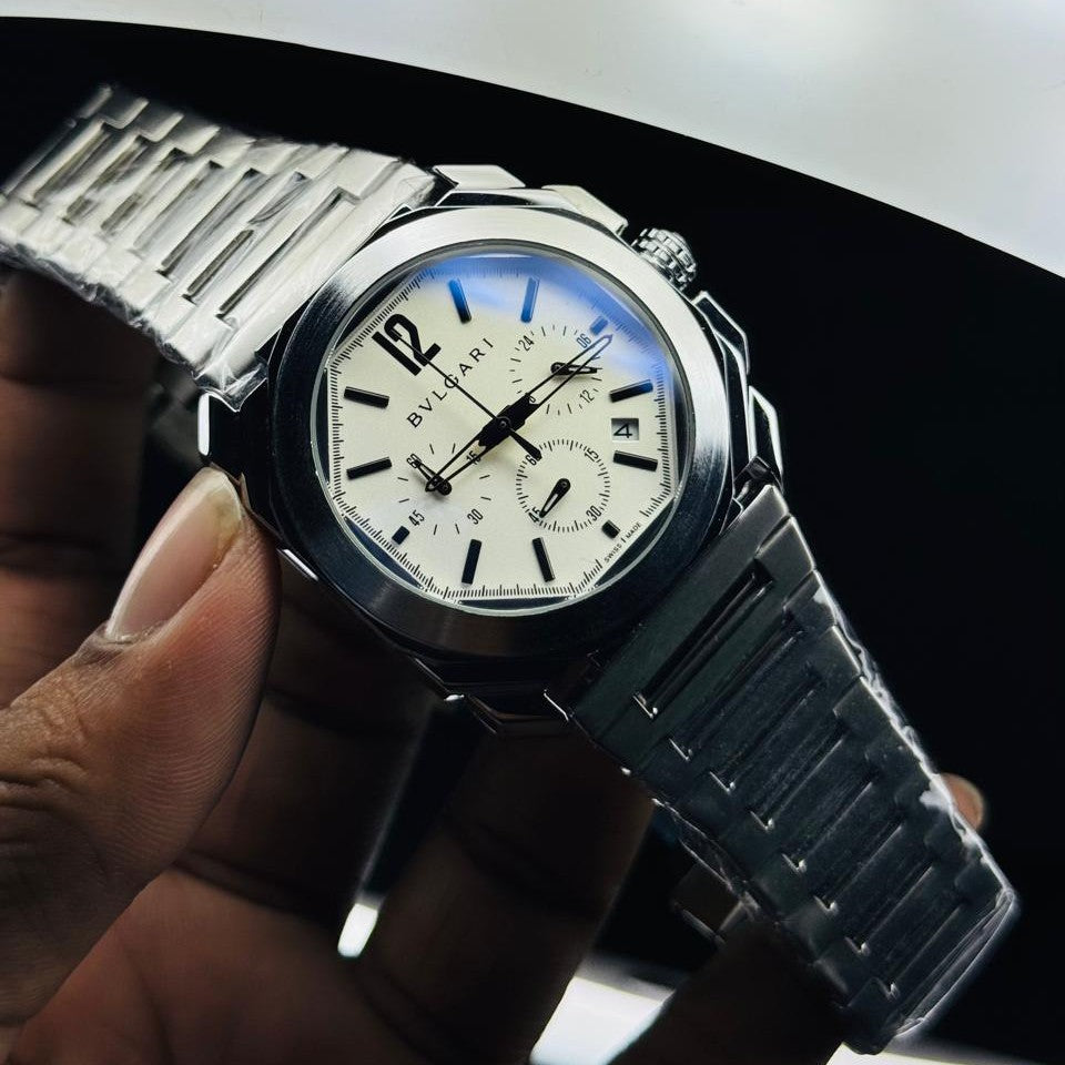 Bvlgari Octo Watch - Active Chronograph & Steel Bracelet