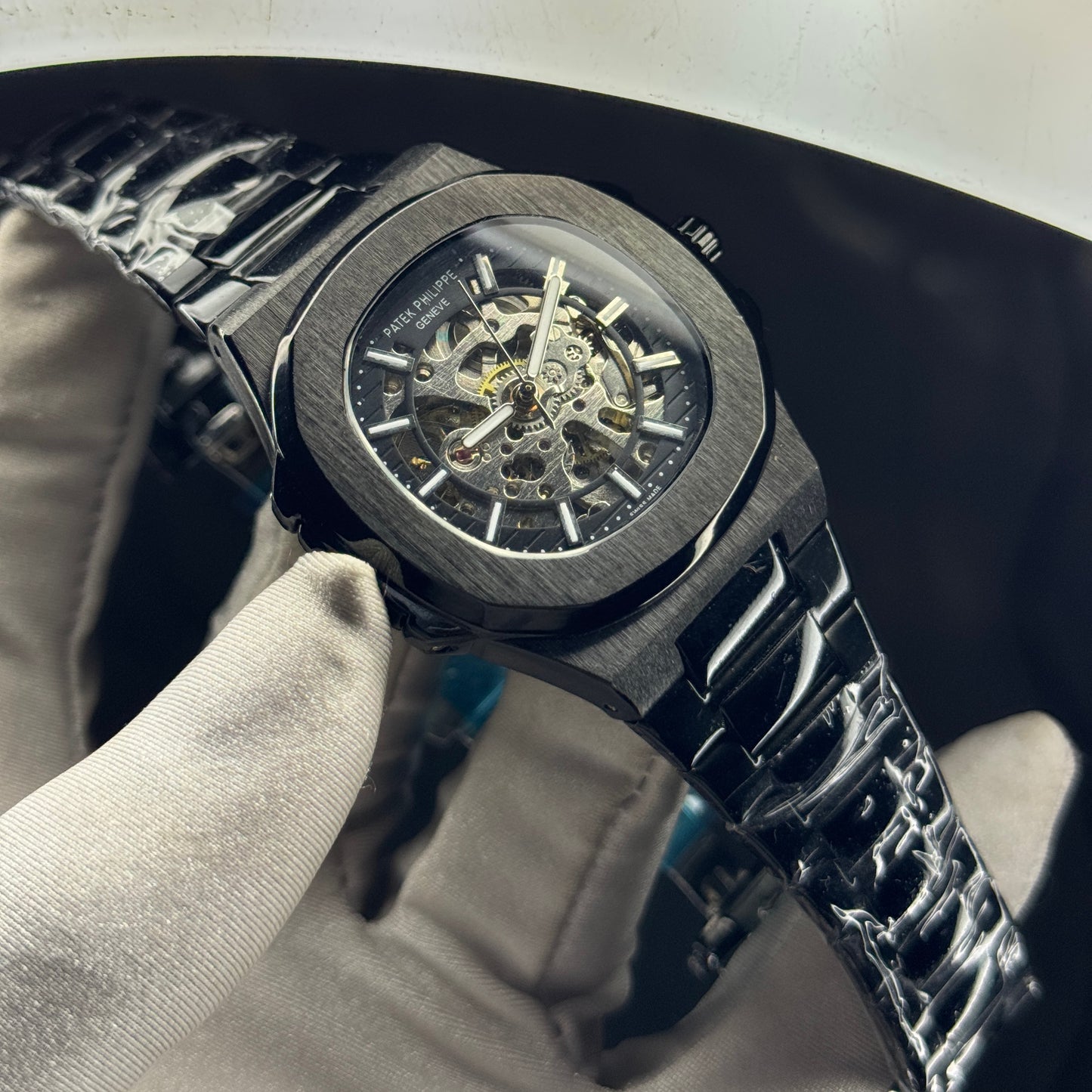 Patek Philippe Nautilus Skeleton Automatic – Silver & Tiffany Blue Edition