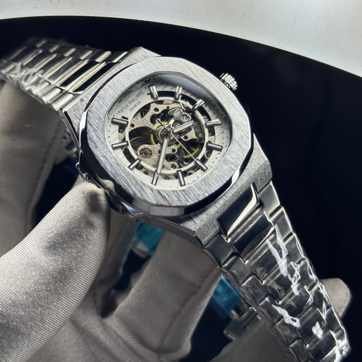 Patek Philippe Nautilus Skeleton Automatic – Silver & Tiffany Blue Edition