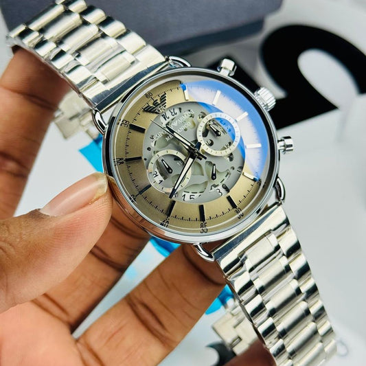 Emporio Armani Meccanico Style - Skeleton Dial Chronograph