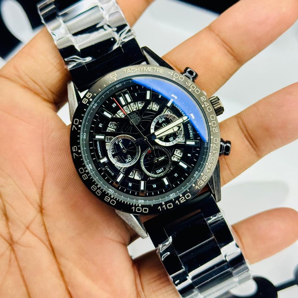 TAG Heuer Carrera Style Chronograph - Two-Tone Steel & Champagne Dial