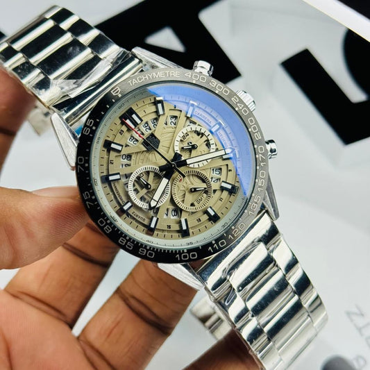 TAG Heuer Carrera Style Chronograph - Two-Tone Steel & Champagne Dial